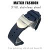 QTYQWC Tudor Heritage 22 mm Rubber Watch Band Silicone Strap view 4