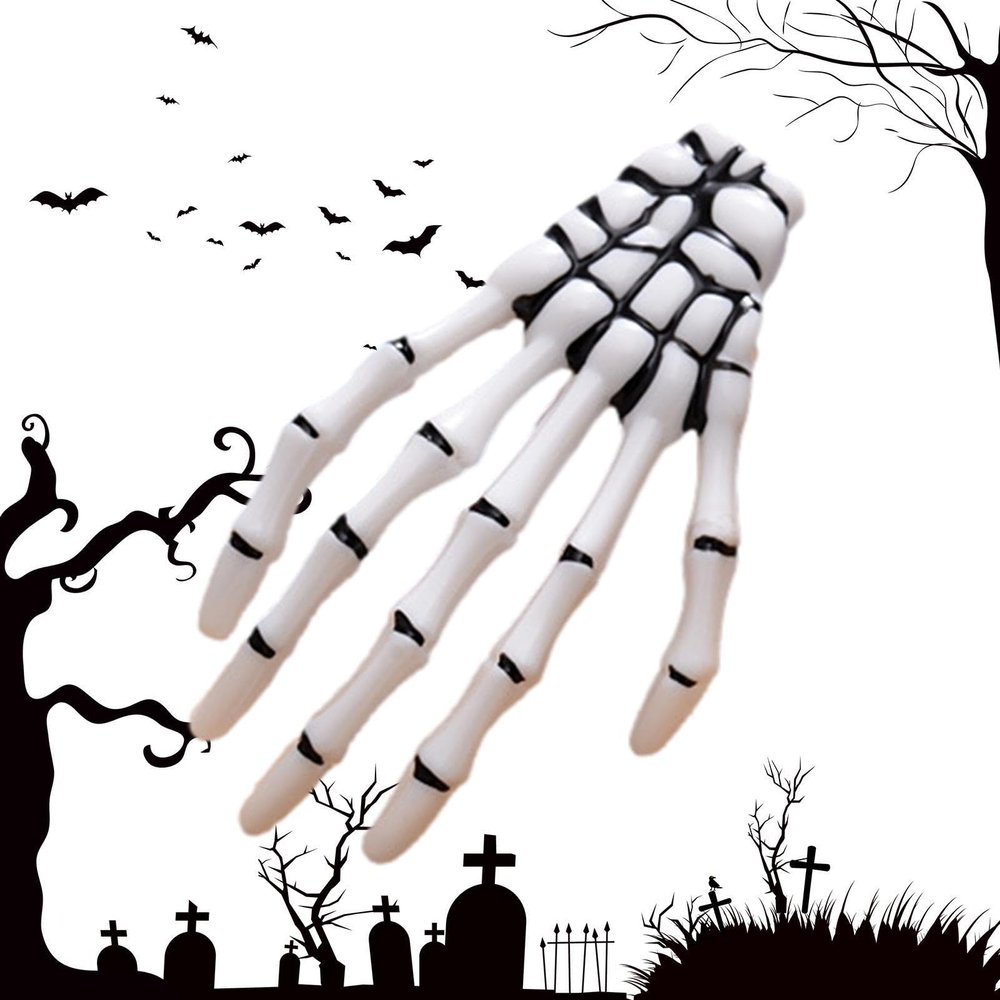 Skeleton Hand Hair Clip