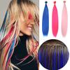Rainbow Synthetic Hair Extensions with Keratin Fusion (BBF-13) view 3
