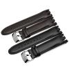 QTYQWC Genuine Leather Watch Band for Swatch YRS403/412/402G, 21 mm, Curved End, Men's, Plain Black view 2