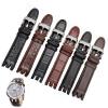 QTYQWC Genuine Leather Watch Band for Swatch YRS403/412/402G, 21 mm, Curved End, Men's, Plain Black view 3