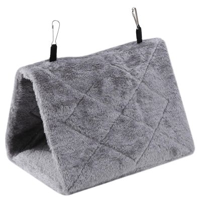 AKLOSIPY Blue Ham Ing Tent Soft P Winter Warm Bed for Birds (S)