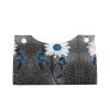 Kleenex Tissue Box Cover, PVC Leather, White/Blue Daisy Print view 2