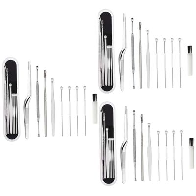 KOMBIUDA Earwax Removal Tool Set, Silver
