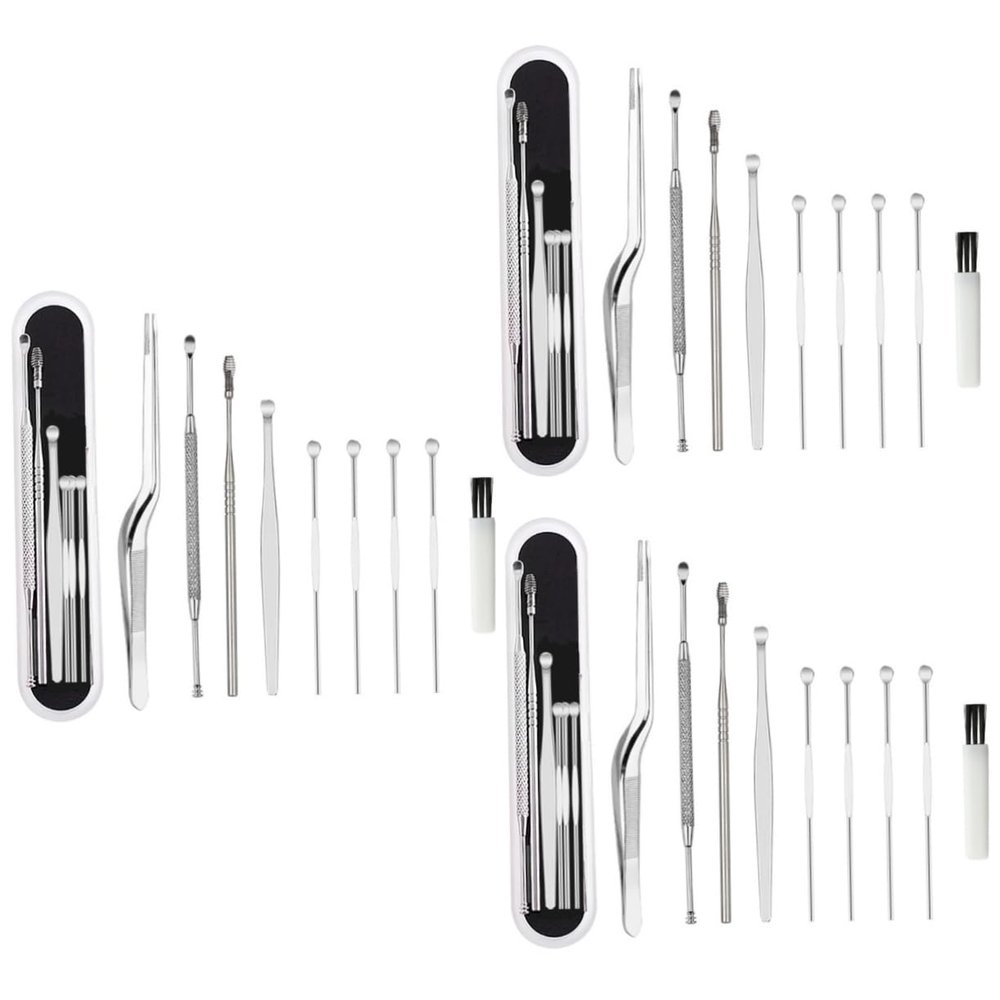 KOMBIUDA Earwax Removal Tool Set, Silver