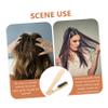 Hair Straightening Brush with Double-Bristle Design, Brown view 3