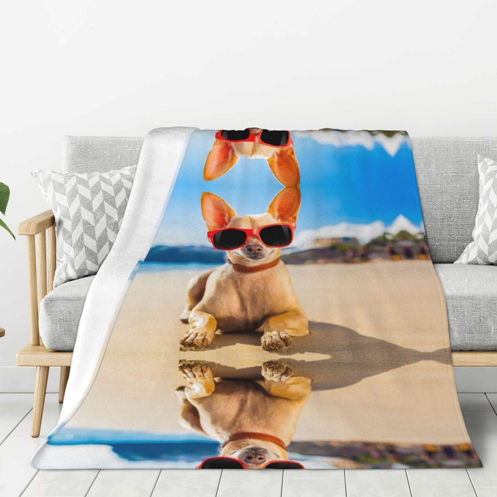 Dnbclezk Cool Weighted Dog Blanket