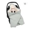 BEMINI Pady Quilted + Teddy Swaddle Blanket, Lunar view 2