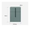 Ultra-Slim Nightstand with Storage, White, 15.8 in view 4