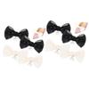 VALICLUD 4 Pairs Bow Shoe Clips, Alloy Shoe Decorations for Women view 1