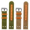 QTYQWC Nylon Canvas Watch Band for Hamilton Khaki Aviation Beyond Wind Speed Series, 20 mm/22 mm view 2