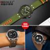 QTYQWC Nylon Canvas Watch Band for Hamilton Khaki Aviation Beyond Wind Speed Series, 20 mm/22 mm view 3