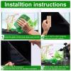 Aquarium Background - Black Adhesive Sticker view 4