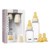 BIBS Baby Bottle Grow & Flow Starter Set, Natural Rubber Nipples, Anti-Colic, Slow/Medium/Fast Flow, BPA-Free, for Newborns 0+ - Ivory view 1