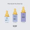 BIBS Baby Bottle Grow & Flow Starter Set, Natural Rubber Nipples, Anti-Colic, Slow/Medium/Fast Flow, BPA-Free, for Newborns 0+ - Ivory view 3