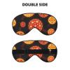 Silk Sleep Mask with Pizza Print view 2