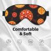 Silk Sleep Mask with Pizza Print view 3