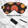 Silk Sleep Mask with Pizza Print view 4