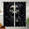 ZZTBQ Skull Blackout Curtains, Halloween Decor, 280 x 245 cm view 2