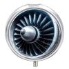 3-Compartment Jet Engine Metal Pill Organizer for Wallets view 1