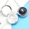 3-Compartment Jet Engine Metal Pill Organizer for Wallets view 3