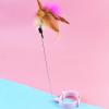 Brrnoo Adjustable Feather Collar for Cats (PINK) view 1