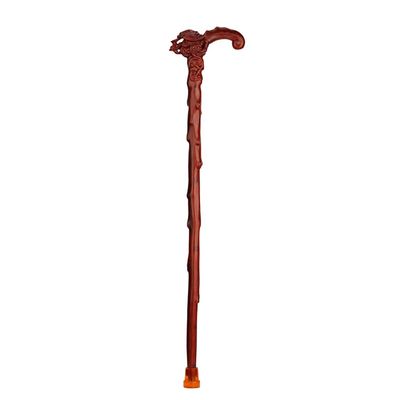 Wooden Walking Cane for Seniors, Solid Wood, 91 cm, Cuttable to Length