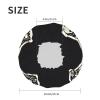 Double-Layer Reusable Waterproof Shower Cap with Halloween Skull Design view 2