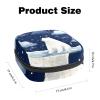 Period Kit Bag for Girls and Women, Starry-Sky Polar Bear Design 356, Large-Capacity Sanitary Pad Bag with Zipper view 2