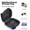 Period Kit Bag for Girls and Women, Starry-Sky Polar Bear Design 356, Large-Capacity Sanitary Pad Bag with Zipper view 4