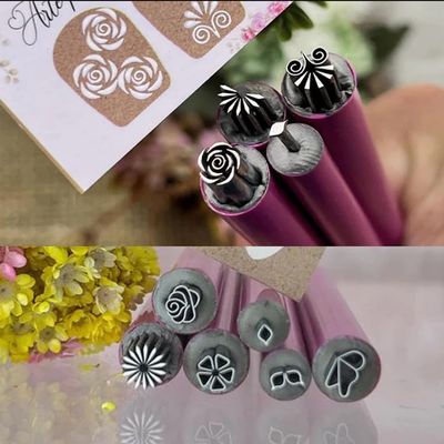 Nail Art Stamp Pen Set, Floral Nail Stamp Pens for DIY Nail Art, 10 Pieces