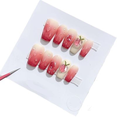 Handcrafted Nail Art, Long and Short Nail Art (24263, S)
