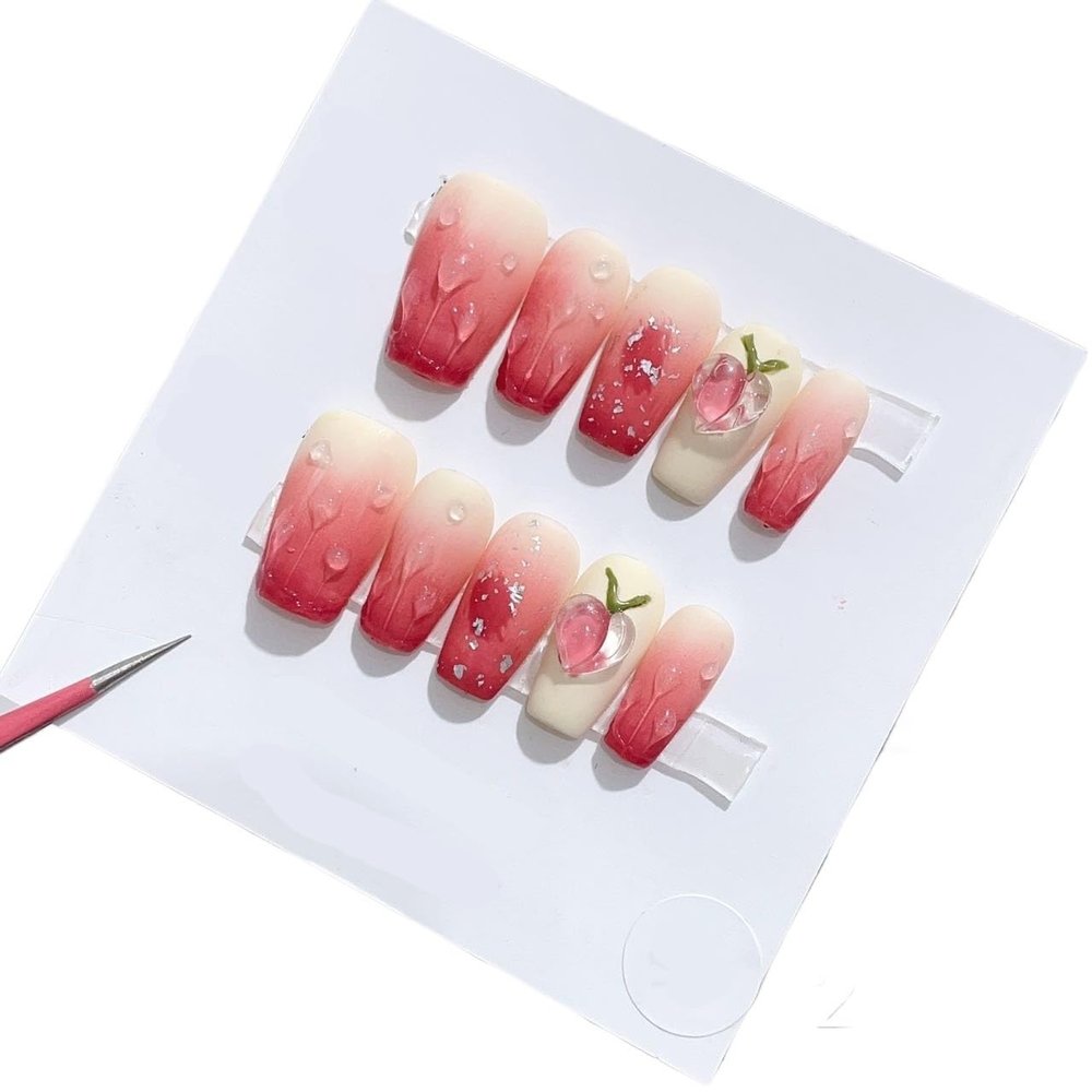 Handcrafted Nail Art, Long and Short Nail Art (24263, S)
