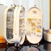 Small Jewelry Box Organizer with Mirror for Women view 3