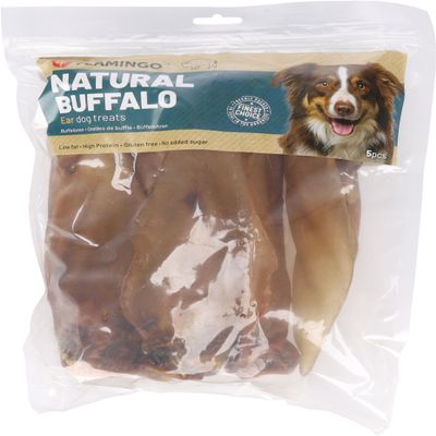 Flamingo Nature Beef Ears with Meat for Dogs - 5 Pieces - Gluten-Free
