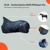 RL24 - 600D IRH Super-Dry Outdoor Horse Blanket, Navy, 145 cm (100 g/m) view 2