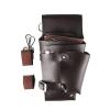CAFFEN Hairdresser Scissors Tool Bag with Waist and Shoulder Strap, Brown view 1