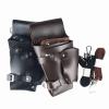 CAFFEN Hairdresser Scissors Tool Bag with Waist and Shoulder Strap, Brown view 2