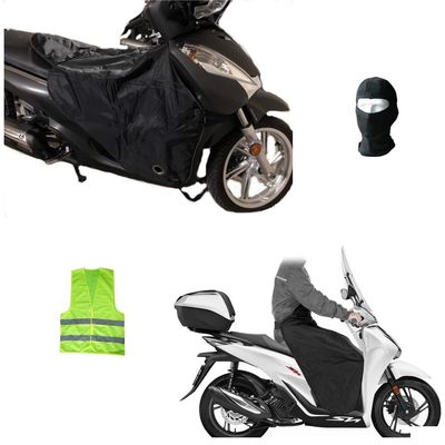 Compatible with Piaggio Ciao 50 Scooter Leg Cover, Waterproof Fleece Warm Blanket with Synthetic Fur