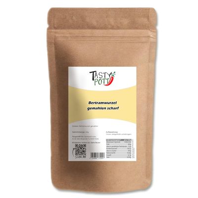 Tasty Pott Ground Bertram Root, Spicy, 1000 g