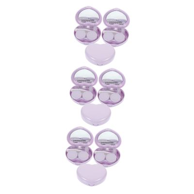 FRCOLOR 9-Piece Contact Lens Case Set, Purple PP Travel Organizer