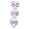 FRCOLOR 9-Piece Contact Lens Case Set, Purple PP Travel Organizer view 1
