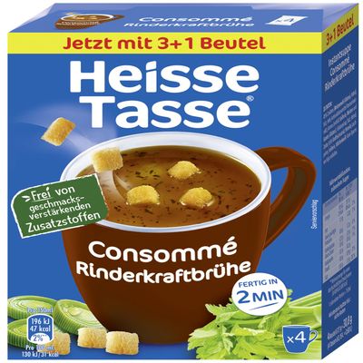 Heisse Tasse Beef Consommé Broth (600 ml) – Ready in 2 Minutes