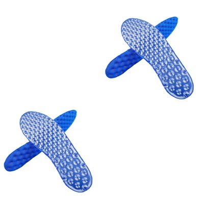 minkissy 2 Pairs Air-Cushion Insoles for Sports, Breathable and Sweat-Absorbing, for Basketball, Running and Casual Wear, Blue