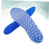 minkissy 2 Pairs Air-Cushion Insoles for Sports, Breathable and Sweat-Absorbing, for Basketball, Running and Casual Wear, Blue view 2