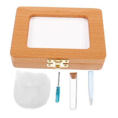 Wooden Baby Tooth Box Keepsake Organizer