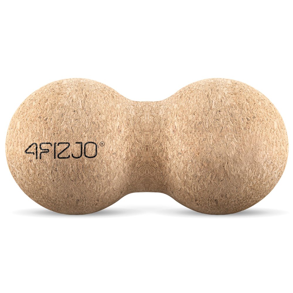 4FIZJO Cork Massage Ball, Double, 6.5 cm Diameter
