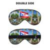 Puerto Rico Flag Frog Palm Print Sleep Mask view 2