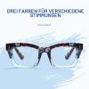 EyeOrion 1-Pack Women's Reading Glasses, Large Square Lenses, Spring Hinges, Blue, +4.00 view 4