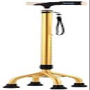 YQZQXWA Adjustable Quad-Base Walking Cane, Golden